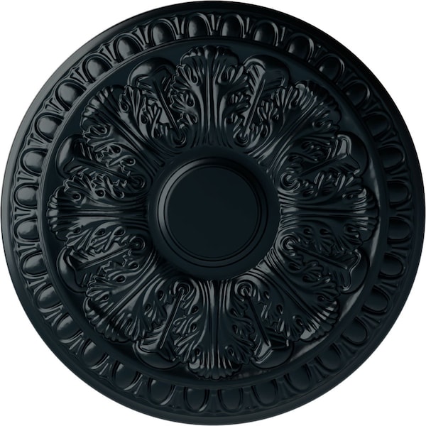 Ekena Millwork Colton Ceiling Medallion (Fits Canopies up to 4 3/4"), Hand-Painted Night Shade, 15 3/4"OD x 1 1/2"P CM15CNNSF - main